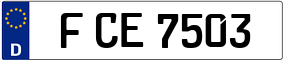 Trailer License Plate